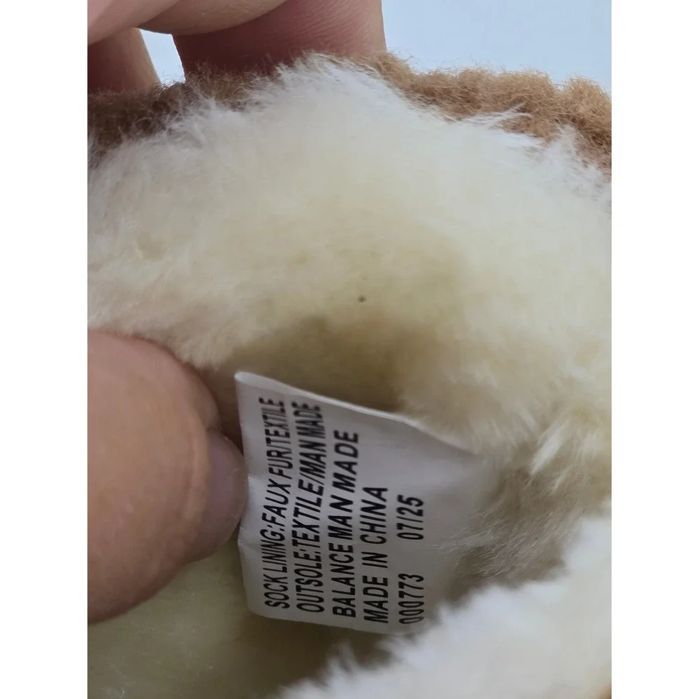 White Mountain Ladybug Boots Kids 13 Chestnut Fabric Faux Fur Bow - New